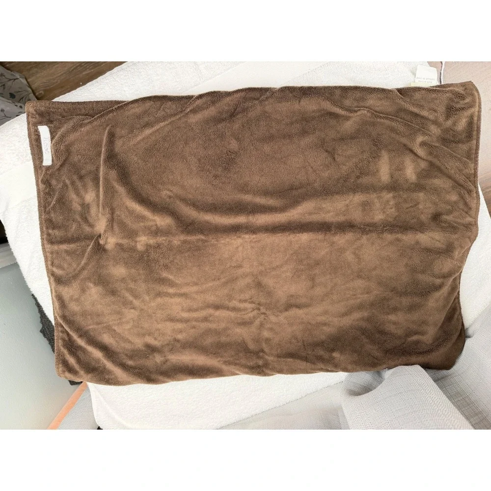 Pottery Barn Kids Owl Quilted stroller Blanket Purple and Brown Reversible Hoot